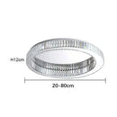 Axyaa LED Crystal Ceiling Light for Modern Minimalist Living Room and Bedroom