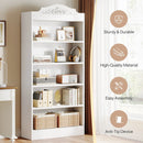 Axyaa 5 Tier 25 Pair Wood Shoe Storage Cabinet, 73" Tall Freestanding Rack