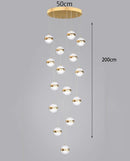 Axyaa Crystal Chandelier Set - Elegant Ceiling Lights for Home, Dining Room, Staircase