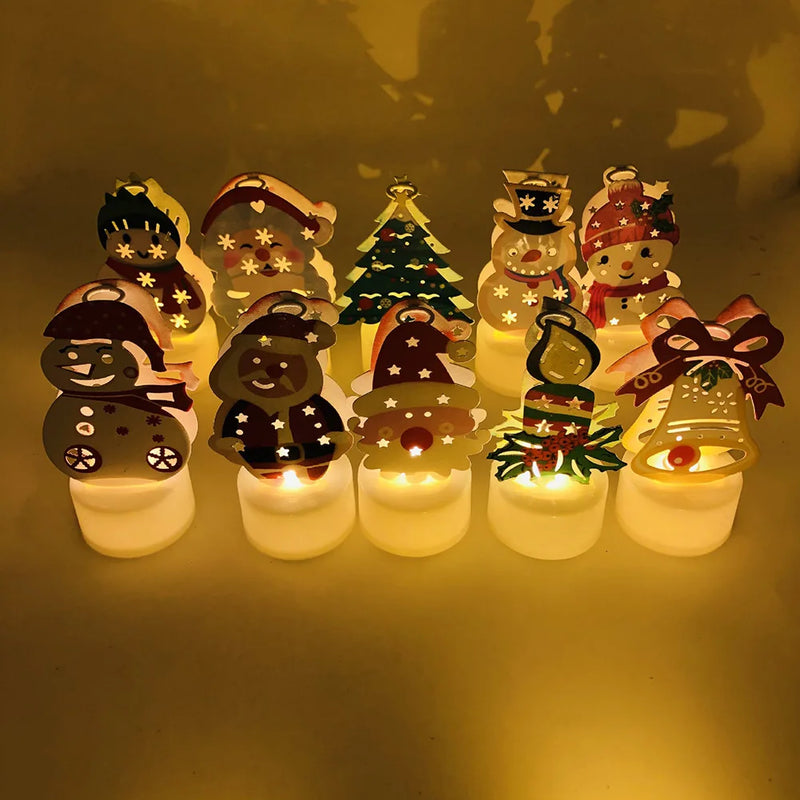 Axya LED Candle: Reusable Wishing Tea Light for Halloween & Christmas Decor