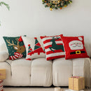 Axyaa Christmas Embroidery Throw Pillowcase Cojines 45x45cm