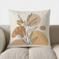 Axyaa Leaf Pattern Throw Pillow Cover for Sofa, Bedroom, Car – Abstract Design