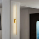 Axyaa Rotatable Copper Long Strip LED Wall Lamp for Living Room Bedroom Luxe Lighting.