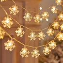 Axyaa Snowflake Fairy String Lights: Christmas & Wedding Decor