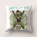 Skull Polyester Pillowcase 45X45CM Axyaa Home Decor Cushion Cover Square Sofa Decor
