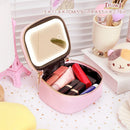Axyaa LED Cosmetic Case with Lights and Mirror, USB Rechargeable & Detachable Mirror