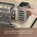 Axyaa Steel Sponge and Brush Holder Sink Caddy with Self-Drain Tray