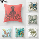 Axyaa Psychedelic Octopus Print Pillowcase - Home Decor