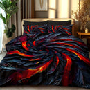 Axyaa Volcanic Rock Design Bedding Set - All-Season Soft, Machine Washable