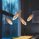 Axyaa LED Chandelier: Modern Rotatable Pendant Light for Dining Area and Events