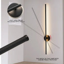 Axyaa Black Aluminum Strip Wall Sconce Dimmable LED Wall Lamp