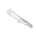 Axyaa Stainless Steel Food Tongs with Teeth, Non-Slip, BBQ & Baking Clamp