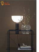 Axyaa Marble Mushroom Table Lamp LED Minimalist Modern Light for Home Decor