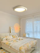 Axyaa Cream LED Ceiling Lamp: Modern, Simple, Eye Protection Light for Bedroom, Living Room