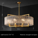 Axyaa Nordic Luxury Glass LED Pendant Chandelier for Modern Living Room & Restaurant