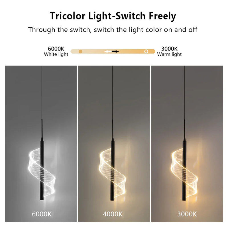 Axyaa Nordic LED Pendant Lights Modern Indoor Home Decor Hanging Lamp