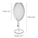 Axyaa Silk Table Lamp for Bedroom and Living Room Zen Decor