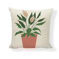 Axyaa Floral Linen Pillowcase 45*45cm for Home & Office Decor