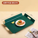 Axyaa Non-Slip Rectangular Restaurant Tray Large Dining Plate for Commercial Use
