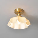 Axyaa Glass Ceiling Light: Modern LED Nordic Lamp for Home Decor