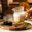 Axya Nordic Glass Coffee Milk Jug Set with Handle - Cafe Drinkware