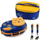 Axyaa Cartoon Cat Lunch Box Set - Stainless Steel Thermal Food Container