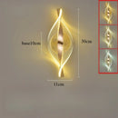 Axyaa Gold Acrylic Wall Lamp for Modern Decor & Lighting in Hallway, Bedroom, Living Room
