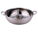 Axya Stainless Steel Twin Ear Soup Cooker Hot Pot for Induction Cooker Home Kitchen