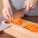 Axyaa Stainless Steel Wave Pattern Potato Carrot Slicer Cutter Kitchen Accessories