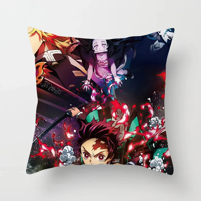 Demon Slayer Kimetsu no Yaiba Pillowcase for Kids Bedroom Decor by Axyaa