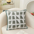 Axyaa Geometric Jacquard Pillowcase Decor Home Sofa Throw Cushion Cover 48x48cm