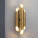 Axyaa Gold Iron Wall Lamp Postmodern Nordic Design for Living Room Bedroom Decor