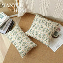 Embroidered Daisy Pillow Cover by Axyaa: Living Room Bedroom Decoration Pillowcases
