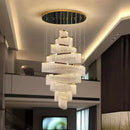 Axyaa LED Staircase Chandeliers Pendant Light Lamps for Living Room