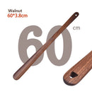 Axyaa Black Walnut Shoe Puller, Long Handle Shoe Wearing Device