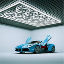 Axyaa Hexagon LED Garage Light for Auto Body Repair and Detailing
