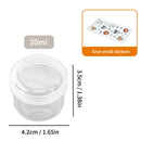 Axyaa Transparent Travel Pill Box Compact Organizer Bottle Great for On-the-Go.