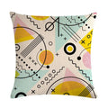 Axyaa Geometric Flax Pillow Case 45*45cm - Home Sofa Adornment & Cushion Cover