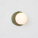Axyaa LED Cream Glass Bulb Wall Lamp for Modern Minimalist Living Room Lighting