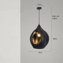 Axyaa Wabi Sabi Resin Pendant Lamp Chandelier for Home Decor