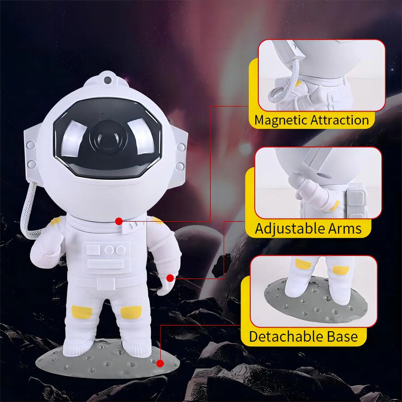 Axyaa Galaxy Astronaut Starry Projector Night Light for Bedroom Kids Birthday Gift