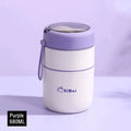 Axyaa Stainless Steel Thermal Lunch Box with Spoon - Double Layer Bento Box