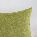 Axyaa Summer Green Cushion Cover - Soft Breathable Decorative Pillowcase
