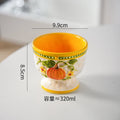 Axyaa Ceramic High-Footed Breakfast Bowl with Lid & Snack Plate