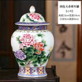 Axyaa Pink Porcelain General Jar - Elegant Ceramic Storage Vase for Home Decor