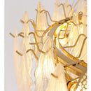 Axyaa Glass Duplex French Chandelier for Luxurious Villa Living Room