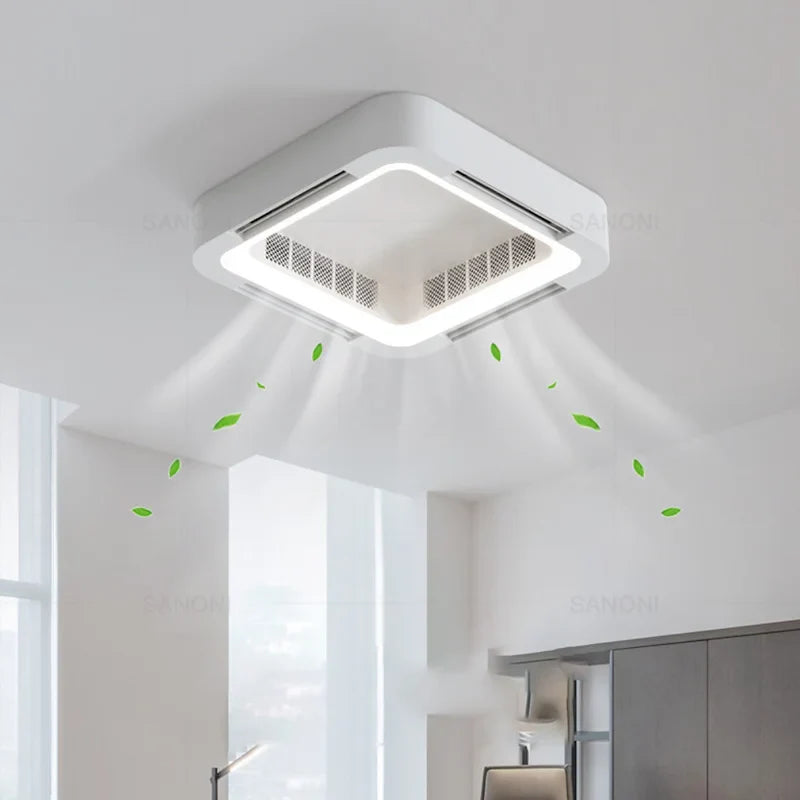 Axya LED Chandelier Fan Light Remote Control Modern Ceiling Light