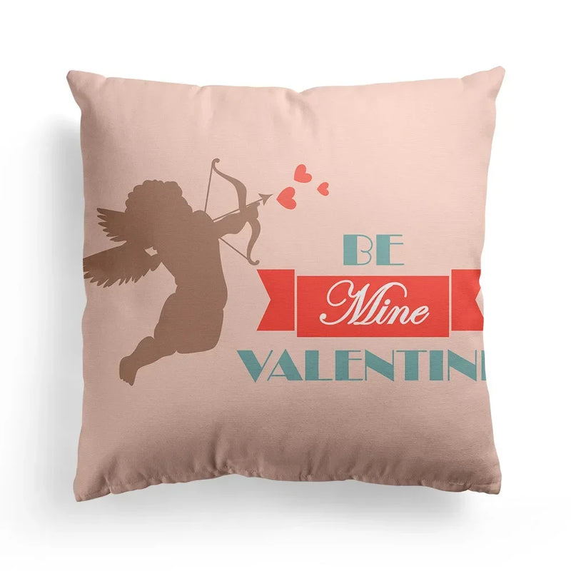 Axyaa Romantic Couple Pillowcases | Soft Cartoon Pattern Sofa Pillow Covers