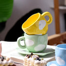Axyaa Clouds Ceramic Coffee Cup Set - Kitchen Tableware Gift