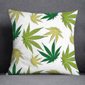 Axyaa Green Leaf Theme Pillowcase - Decorative Polyester Home Decoration 45*45cm